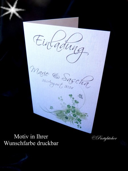 Einladungskarte zur Hochzeit inkl.Umschlag