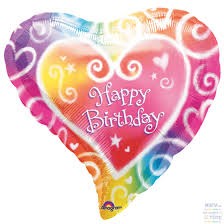 Heliumballon " Happy birthday "