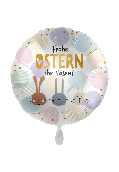 Heliumballon &quot;frohe Ostern Ihr Hasen&quot;