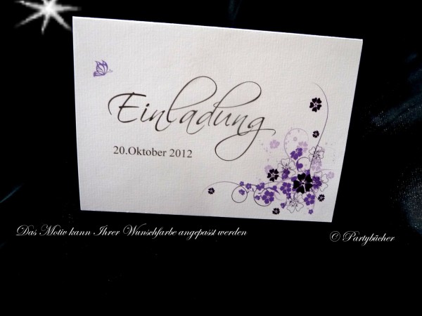 Einladungskarte zur Hochzeit inkl.Umschlag